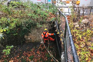 Bridge inspection and sampling, Radstock, Somerset.