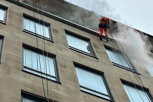 Doff Cleaning on Portland Stone Facade, Central Birmingham
