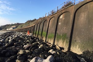 Quantitative survey to see defence arches in Folkestone, works had to be carried out in low tide conditions only.