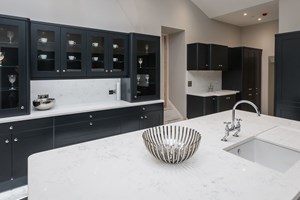 Bianco Carrera used for worktops supplied in Guernsey.