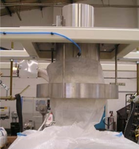 View of bulk bag filling
