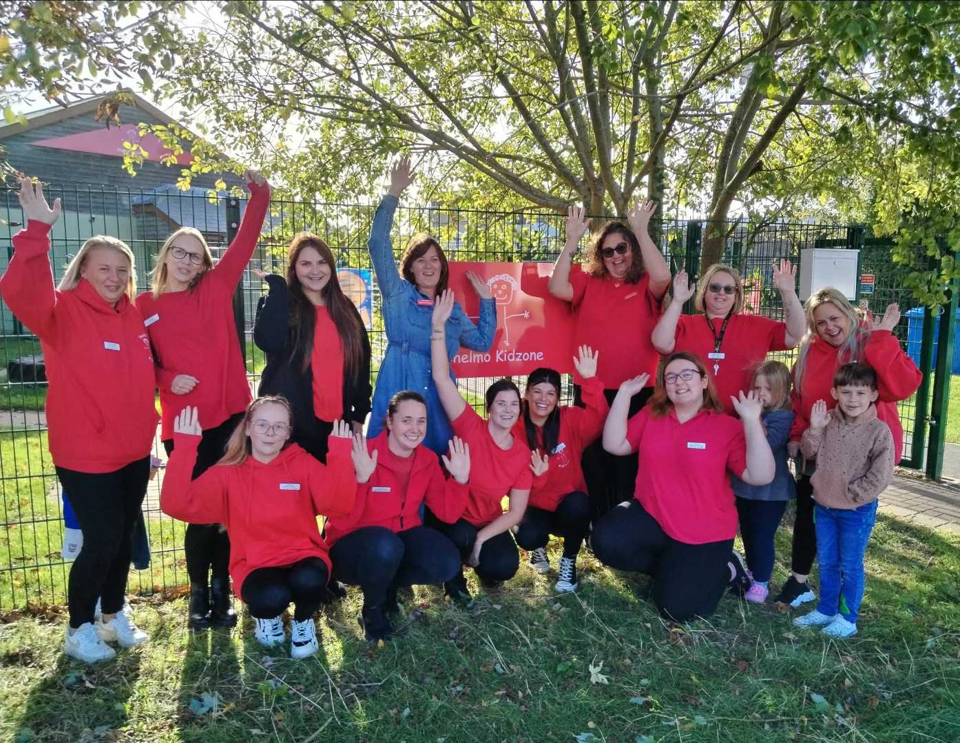 Staff outside chelmo kidzone