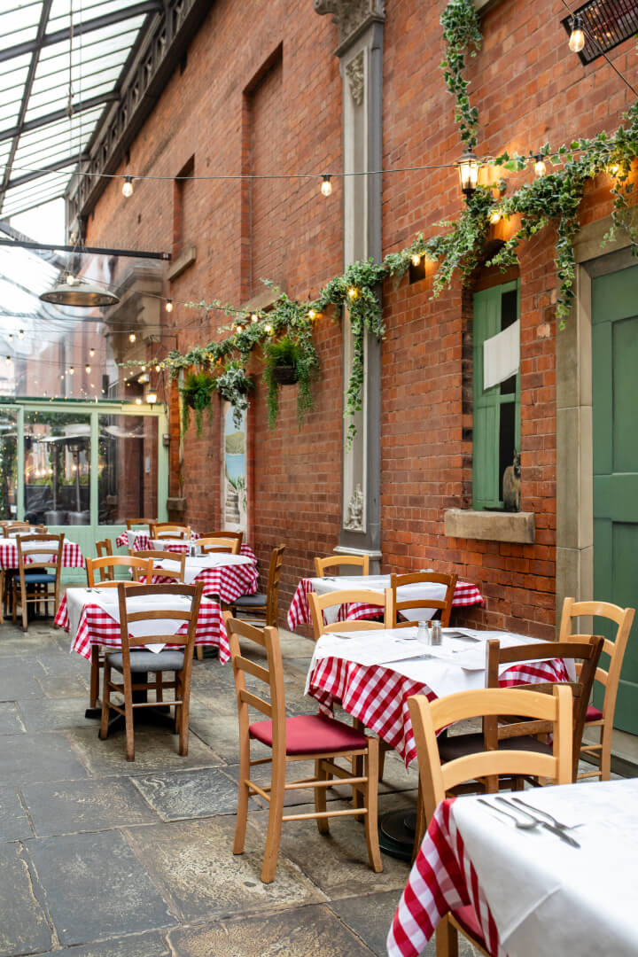 Restaurant outside seating