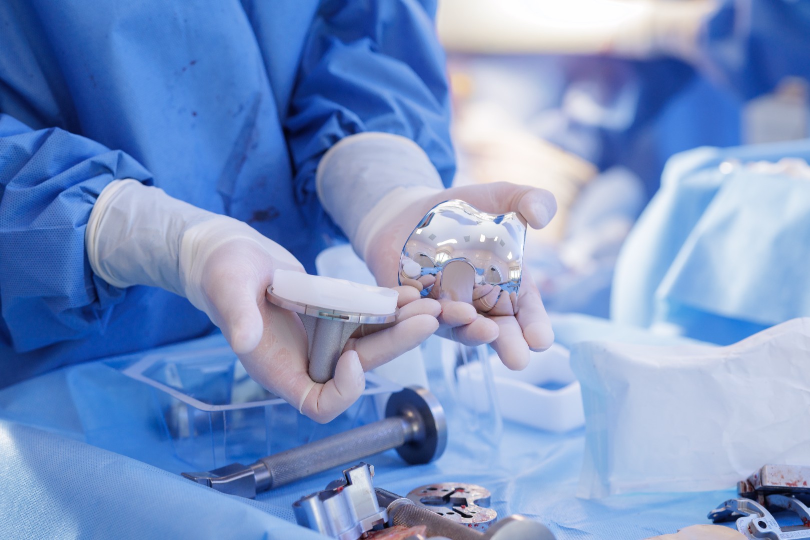 surgery preparation with hip replacement