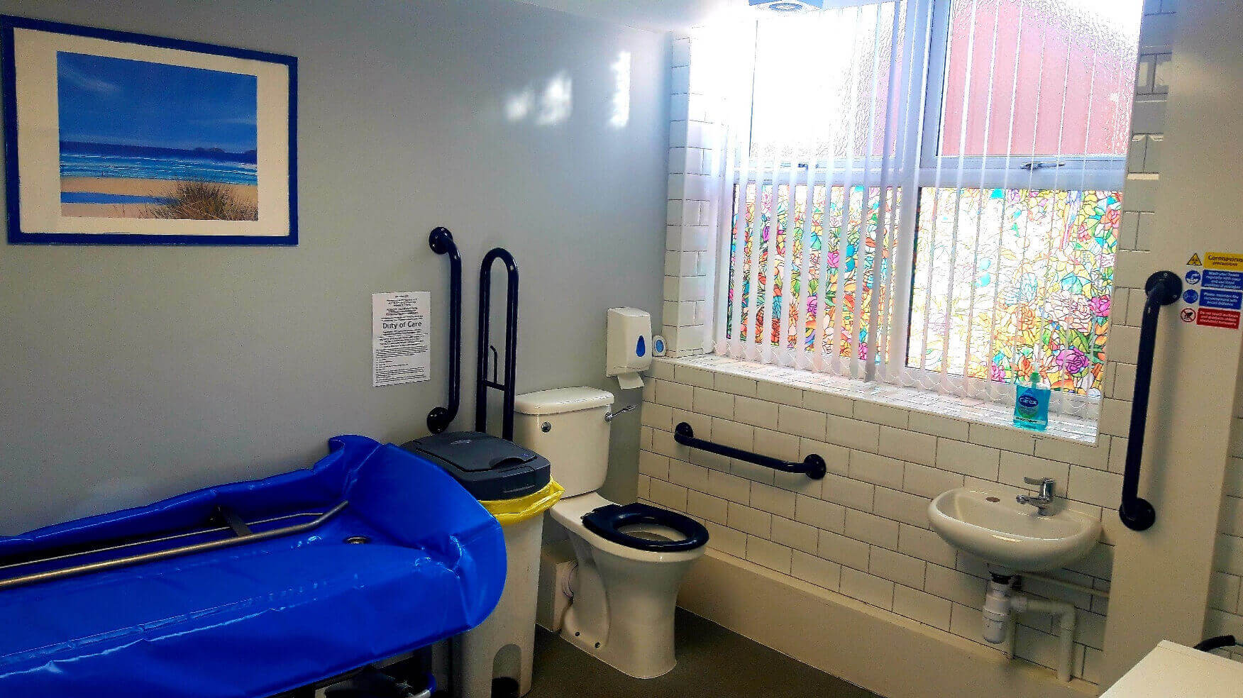 changing room at centre