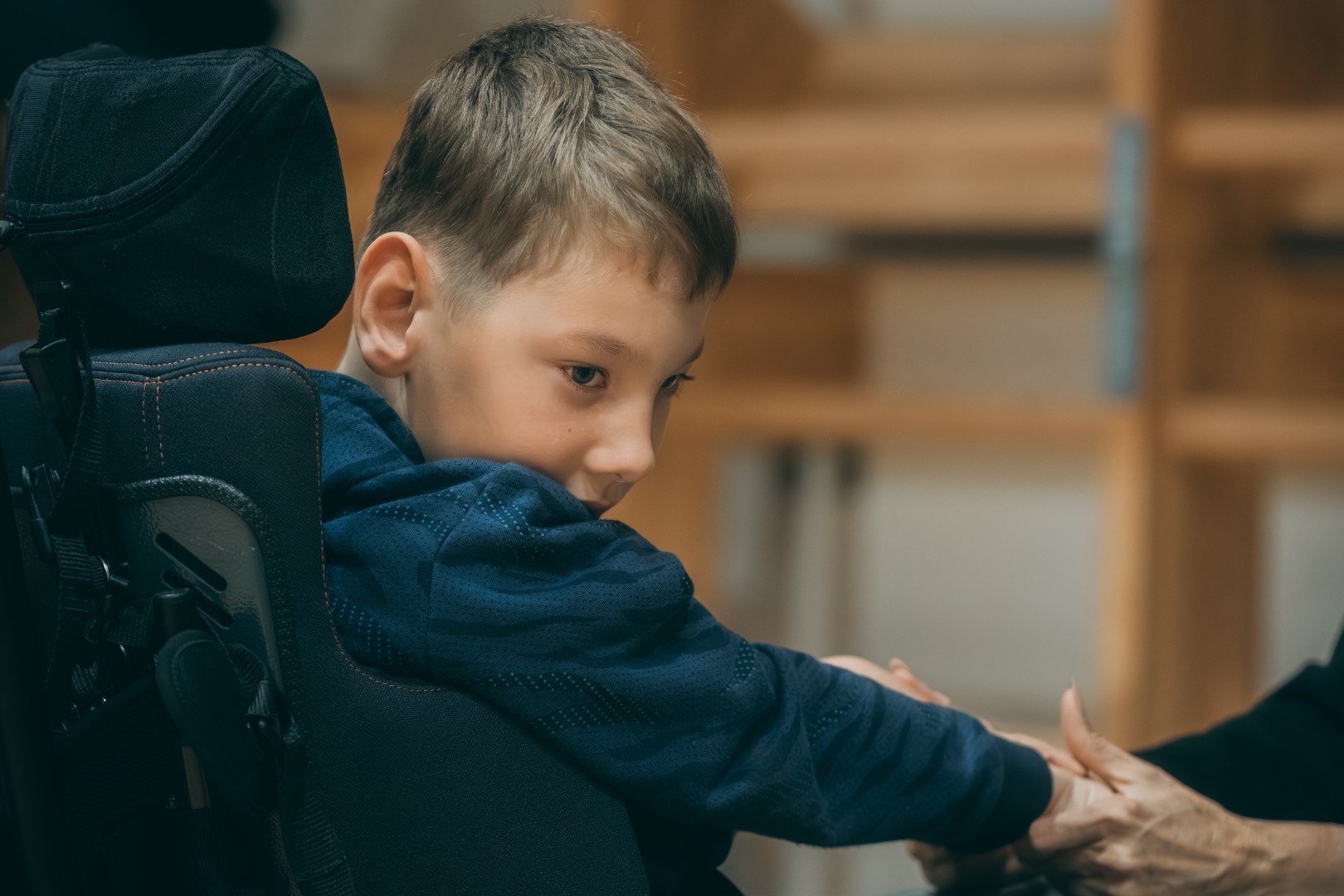 boy with cerebral palsy