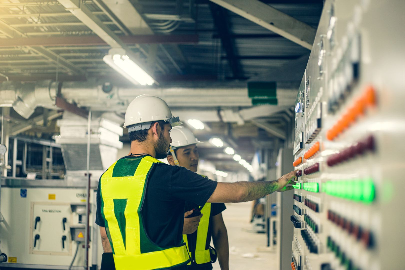 Team of electricians