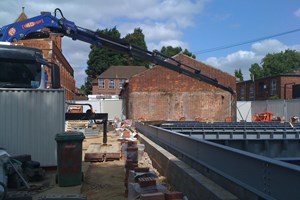 Installing steelwork