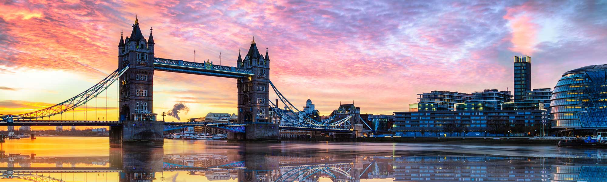 tower bridge at dusk