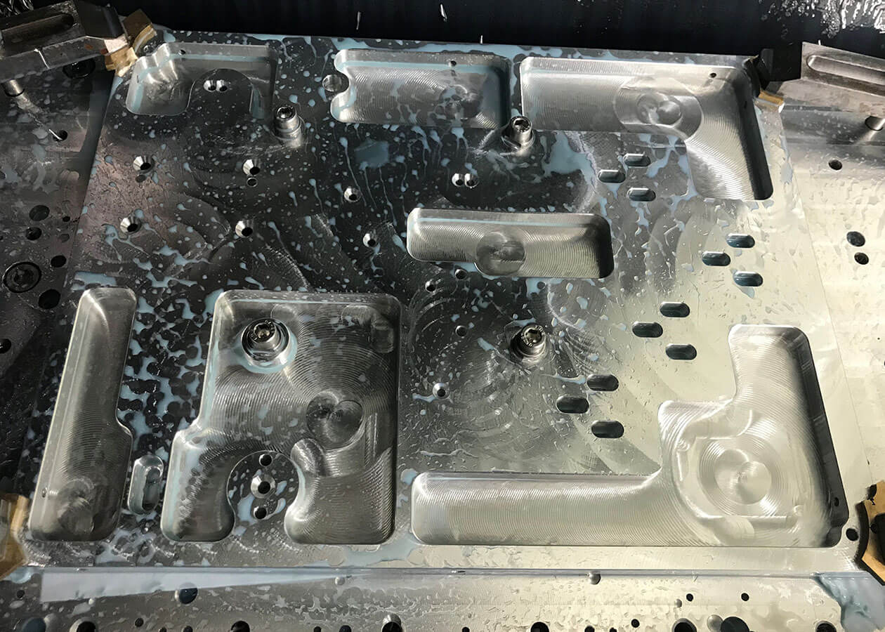 Precision machined aluminium mould