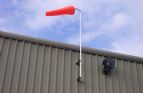 4ft Windsock on Side of Factory