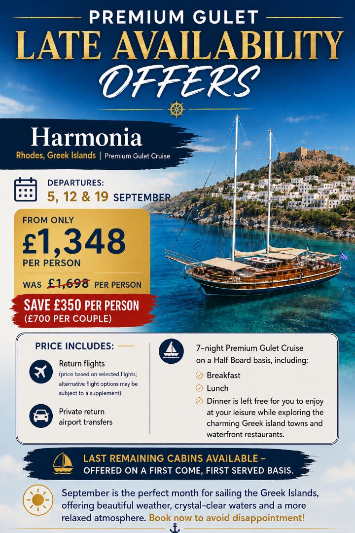 Rhodes Late Availability offers leaflet