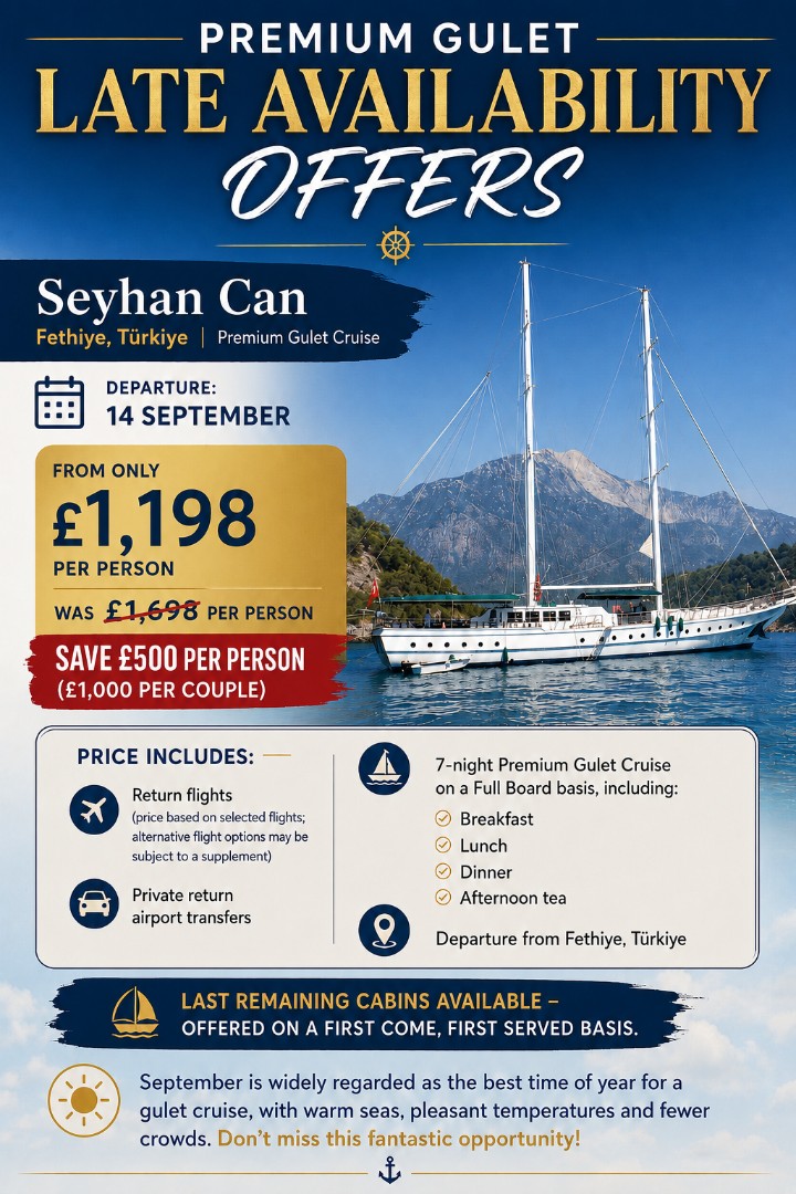 Seyhan Can Late Availability offers leaflet
