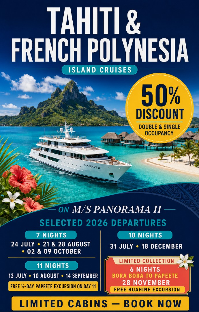 Tahiti French Polynesia leaflet