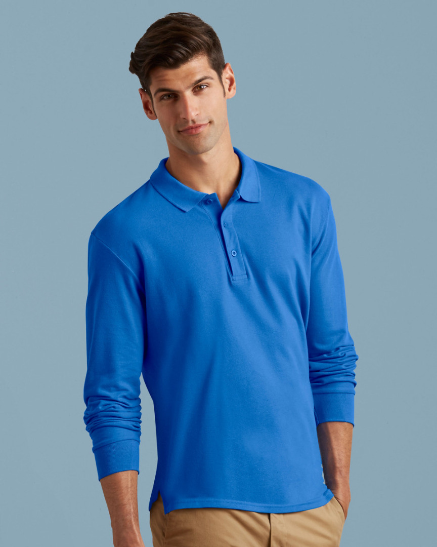 Long sleeve polo shirt
