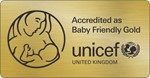 Unicef baby friendly gold accredited logo