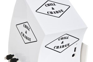 Charli Charger with Chill & Charge branding