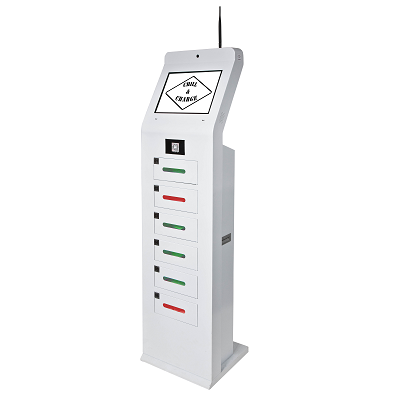 6 Bay mobile phone charging locker