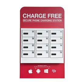 12 Bay mobile phone charging locker