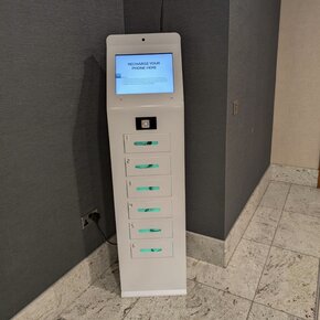 6 Bay mobile phone charging locker