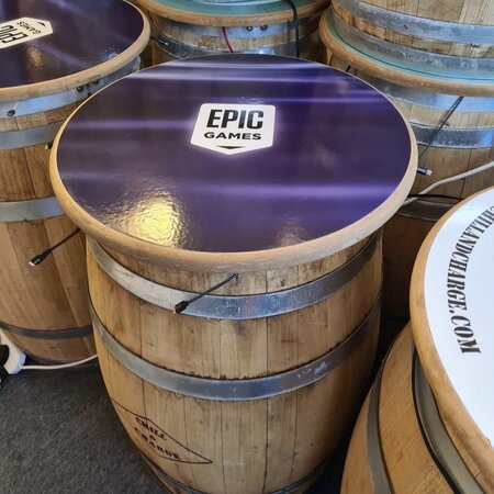 outdoor charging barrels