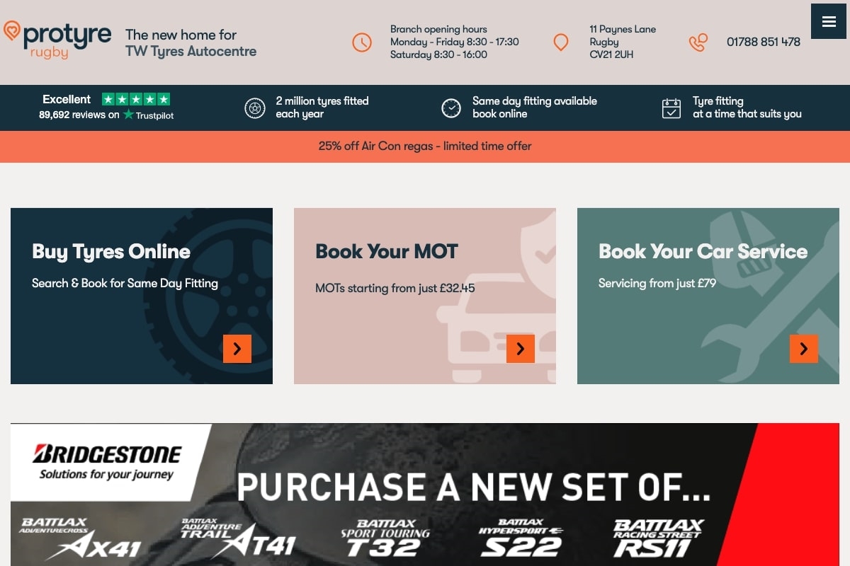 TW Tyres Rugby, Wheel Alignment Team Protyre TW Tyres Autocentre