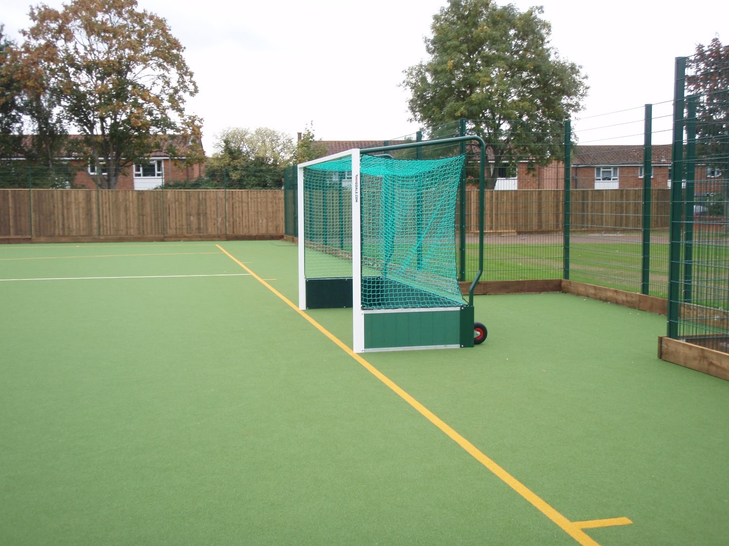 Installation of hockey goals