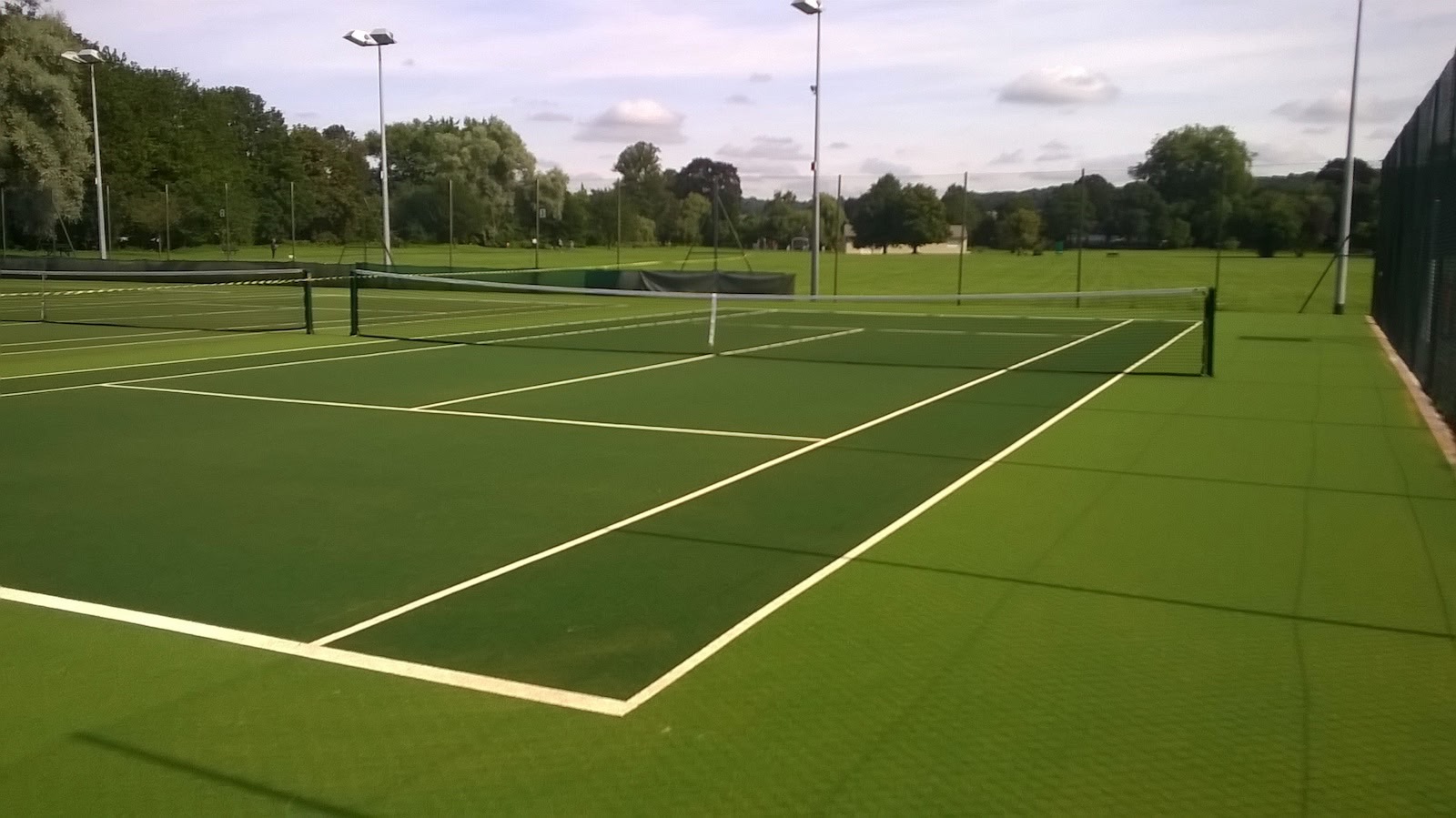New artificial turf court