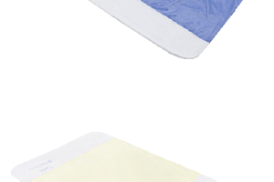 Swift® In-Bed Repositioning System showing the Ultraslide® Bottom Sheet (Blue) and Swift®Slider (Yellow)
