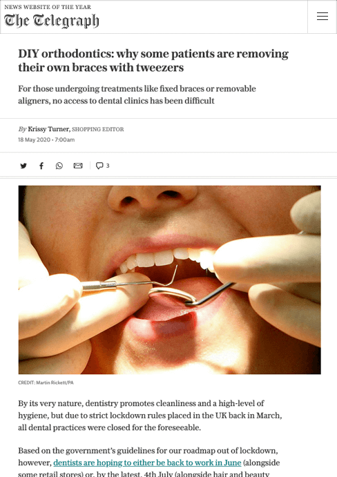 Diy orthodontics telegraph