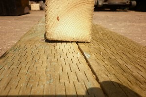 Incised (incisions) posts are usually spruce heart wood. With many closely spaced incisions along the length of the wooden post. The incisions allow the preservative to penetrate deeper in to the wood achieving a consistent cohesion into the wood during the pressure treatment process. Standard posts do not absorb the preservatives well as it is a natural product and the density varies throughout, which is why incised posts is a must use for ground contact timber posts.