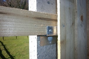 Fence rail brackets need to be galvanised to protect from weathering quickly from rusting and failure to do the purpose its designed for. 