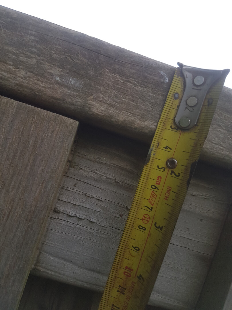 measuring fence rail