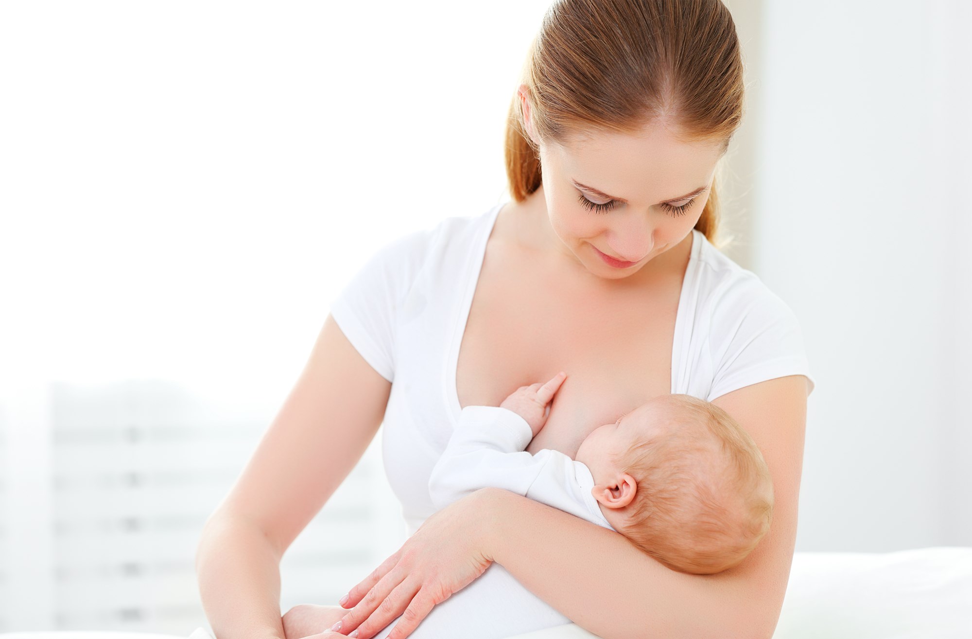 lady breastfeeding her baby