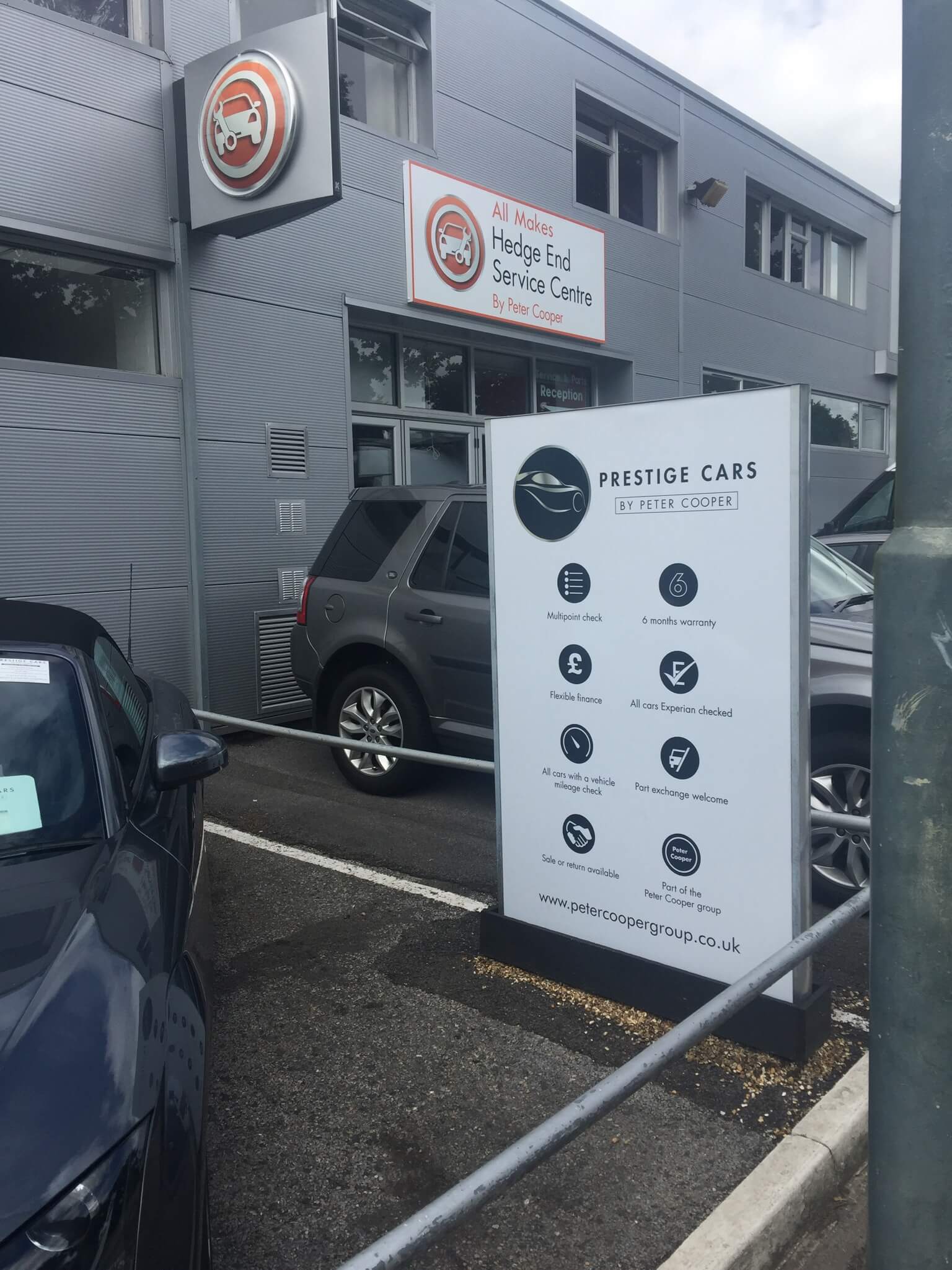 Prestige Cars Free Standing Sign