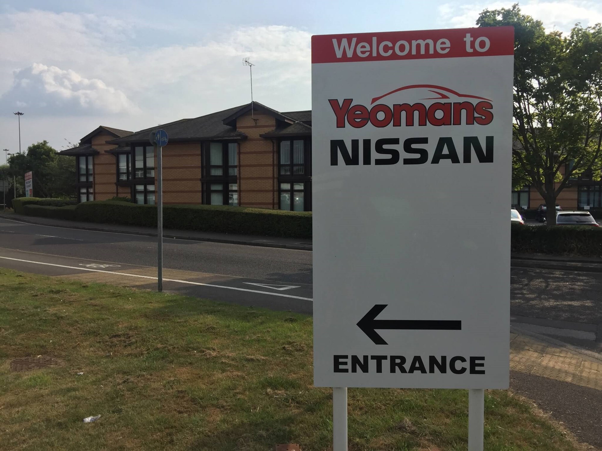 Nissan Free Standing Sign
