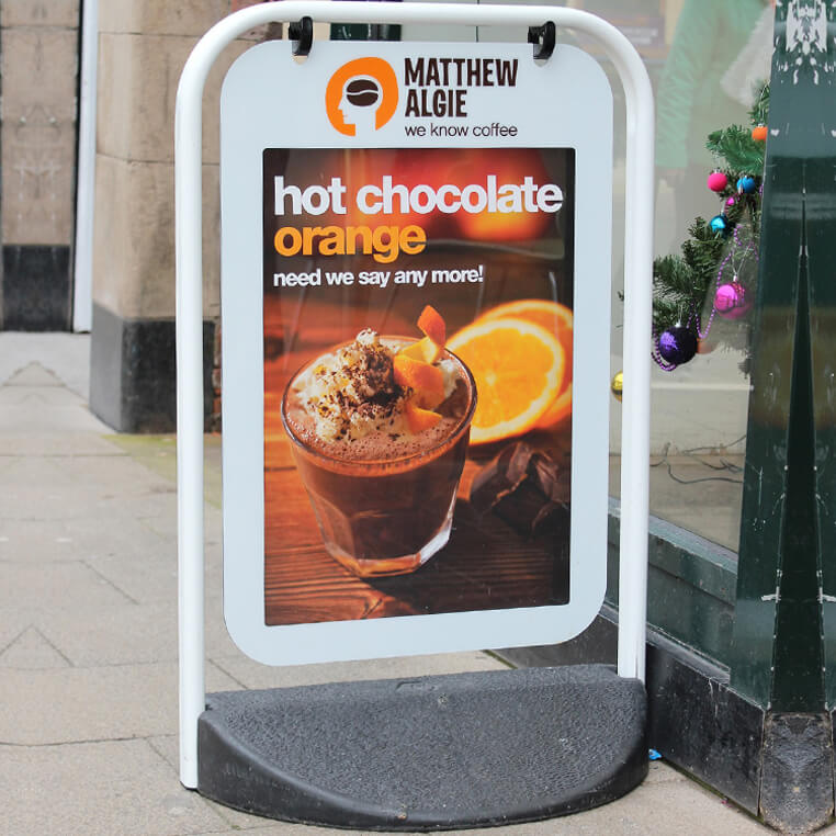 Matthew Algie Pavement Sign