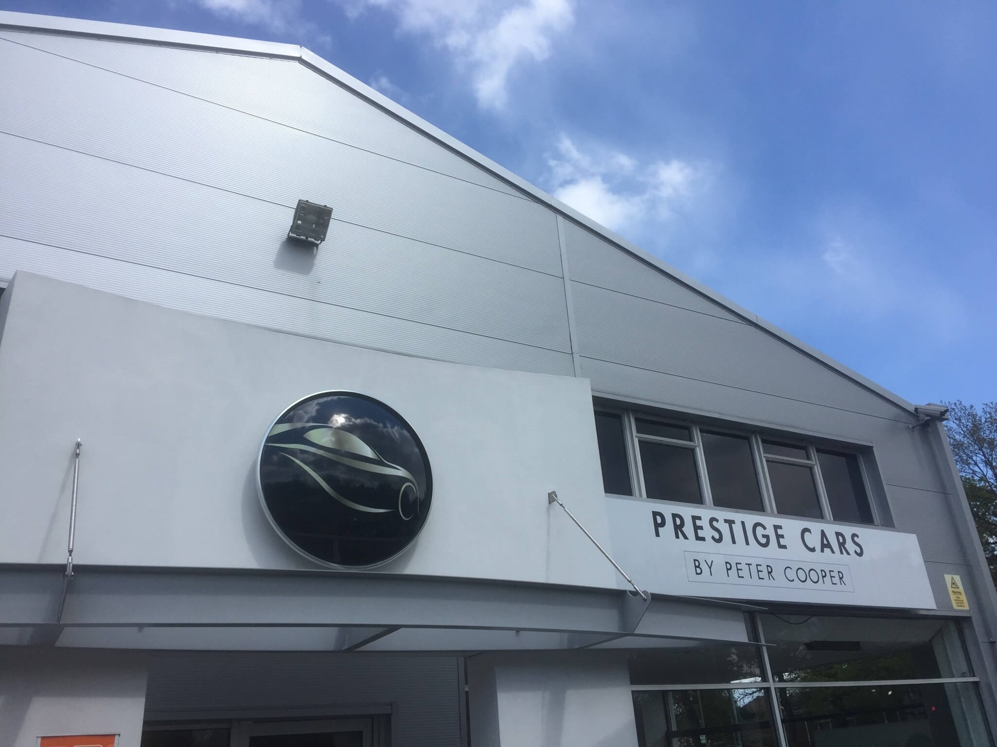 Pretige Cars Shop Fascia