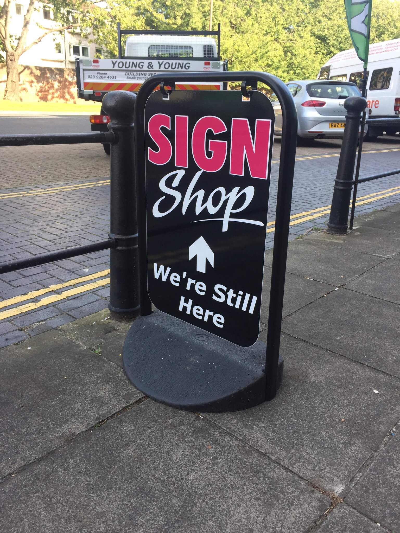 Sign Shop Pavement Sign