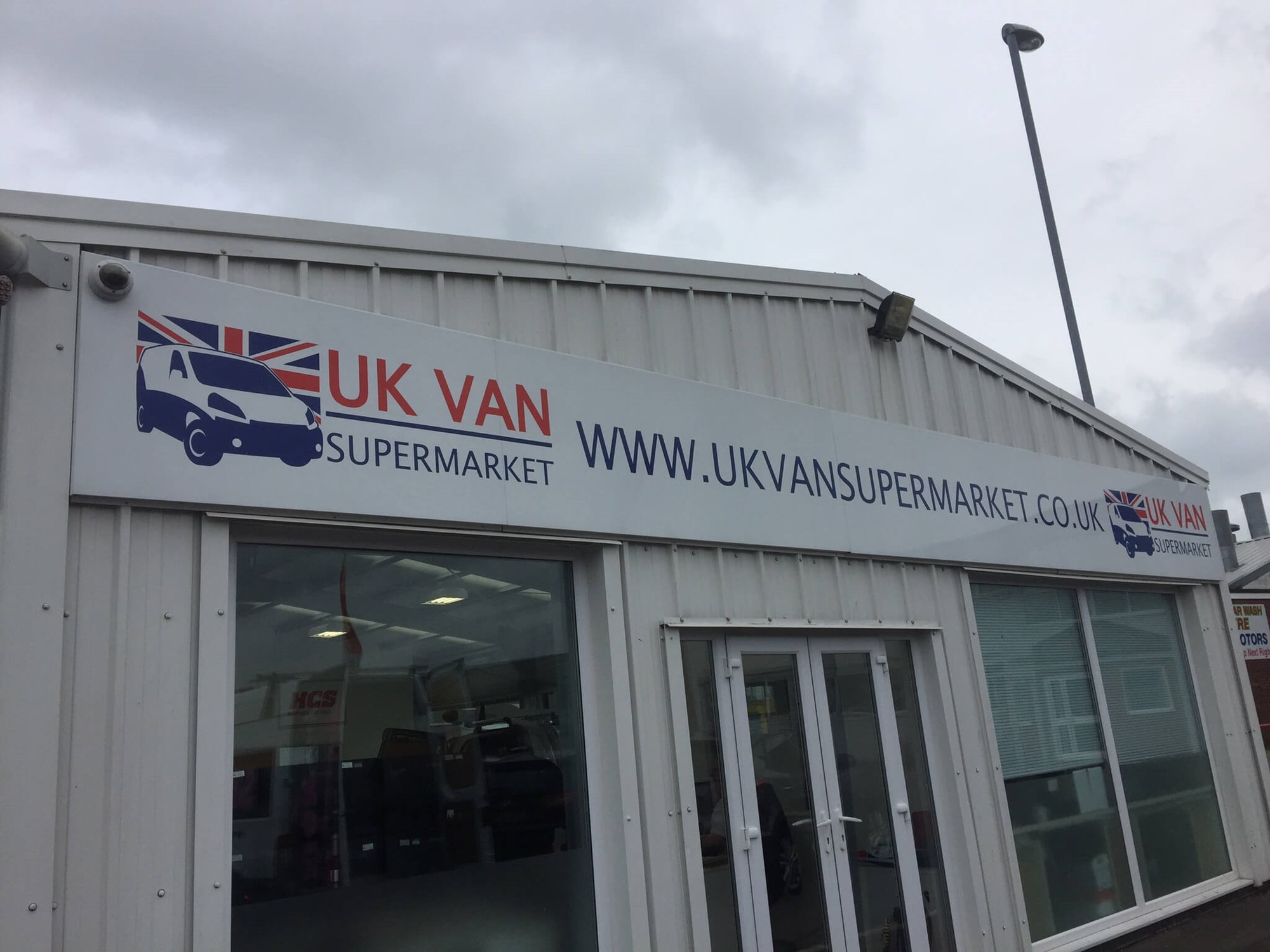 UK Van Supermarket Shop Fascia