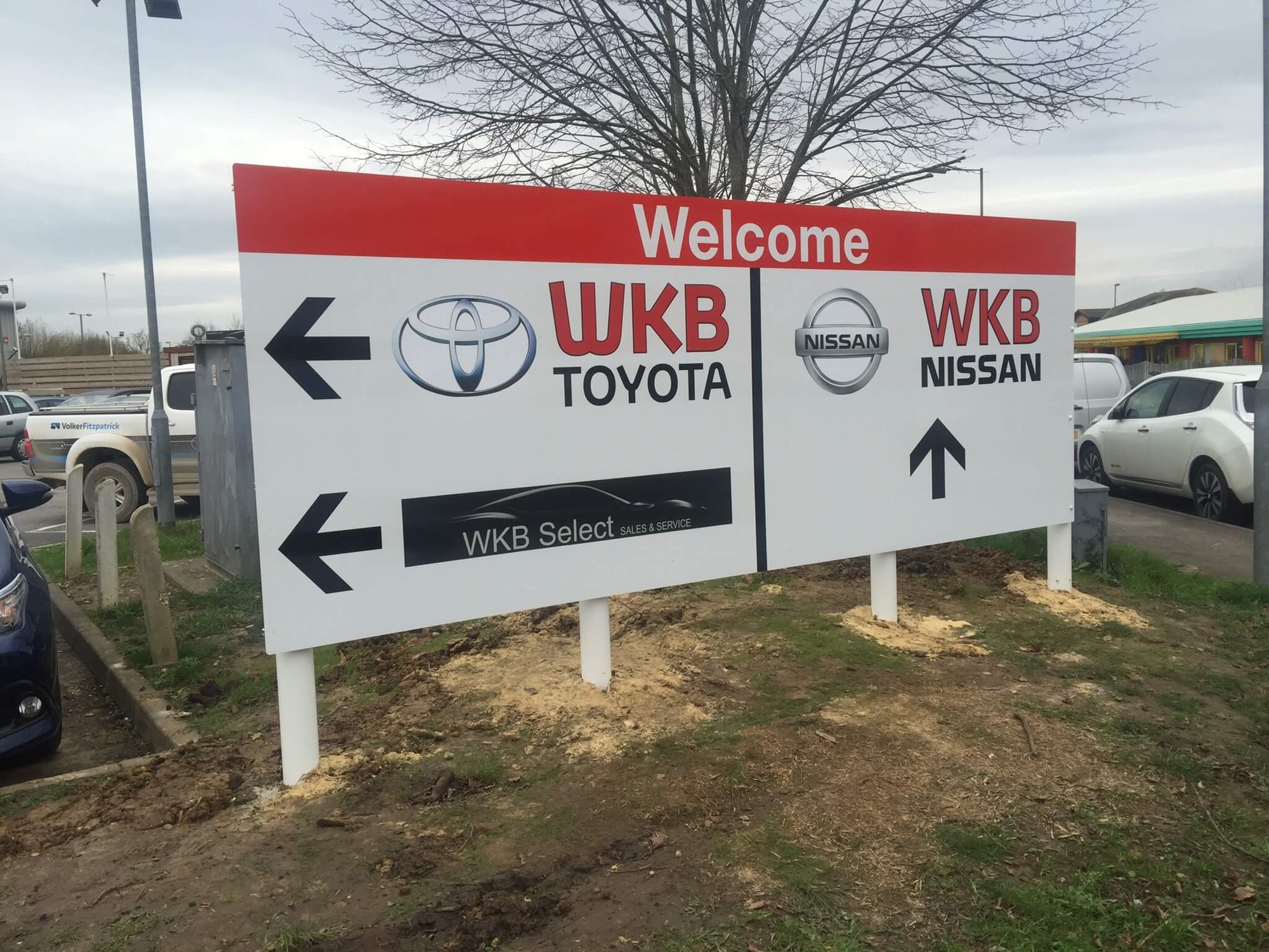 WKB Toyota Free Standing Sign