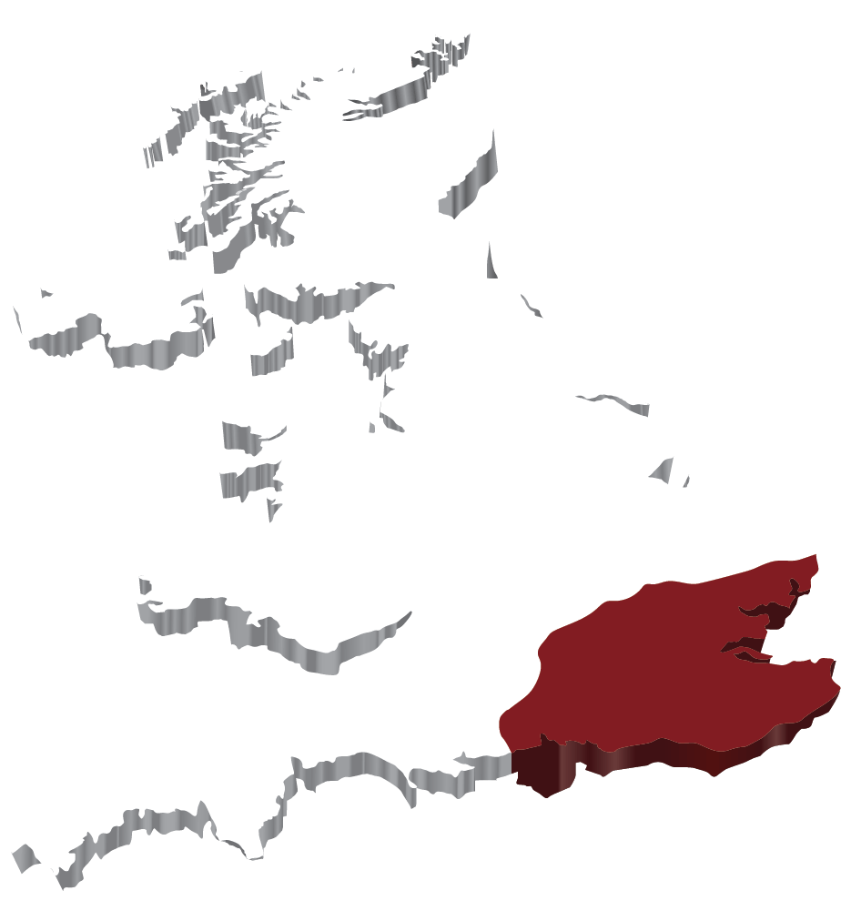 Areas covered UK map