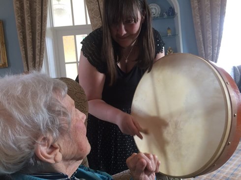 Team and Resident image, smiling