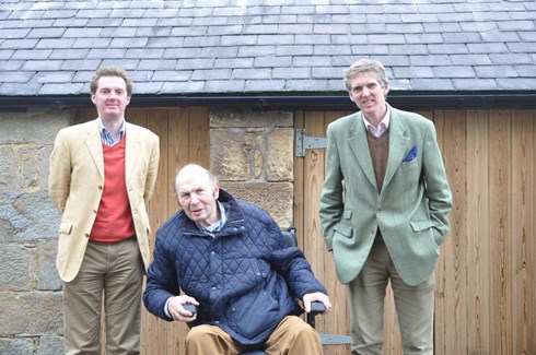 Residents Enjoying Juice and Food Outside