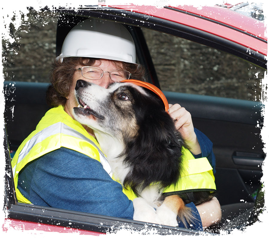 Ralph and Maggie UK lorry courier