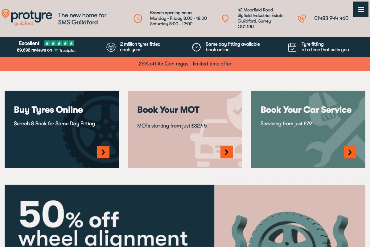 Cheap tyres, MOT & Vehicle Servicing in Tyres near Slyfield Industrial Estate