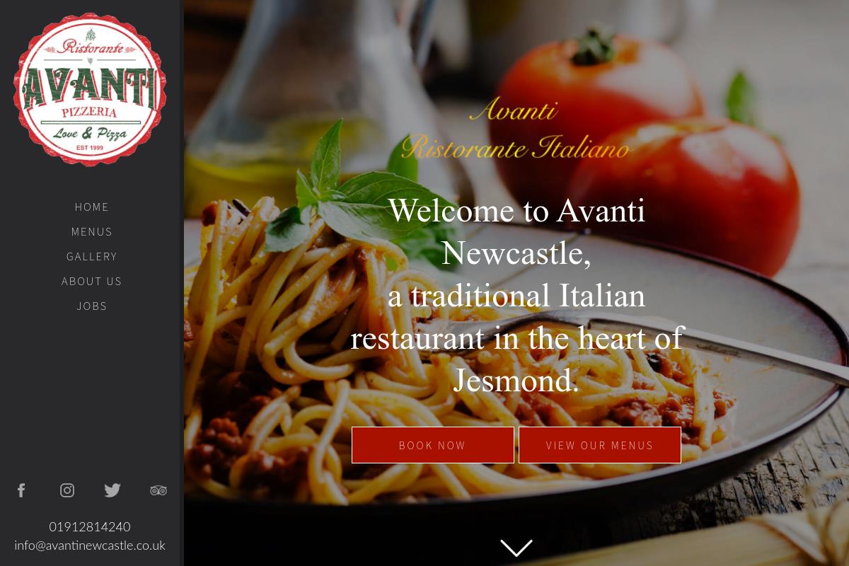 Avanti pizzeria outlet