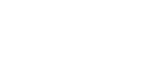 DCD London & Mutual | Website Link | White Graphic Logo