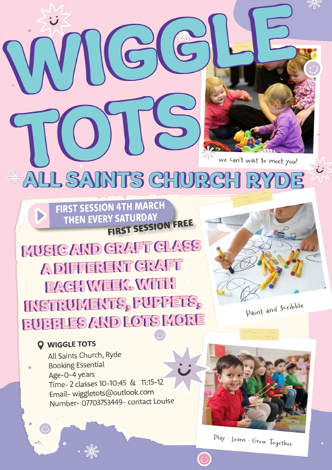 Wiggle tots, all saints church, Ryde, every Saturday