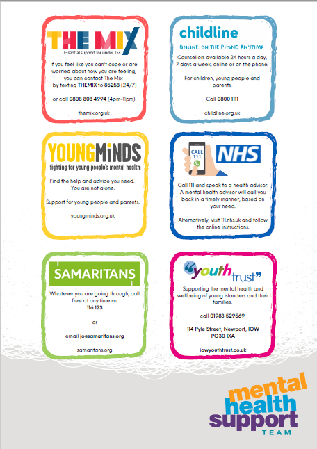 mental health support poster
